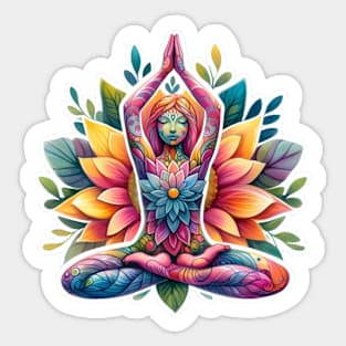 The Blossoming Yogi Sticker